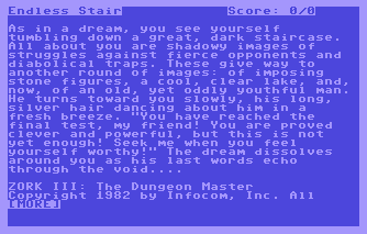 ZORK III - THE DUNGEON MASTER